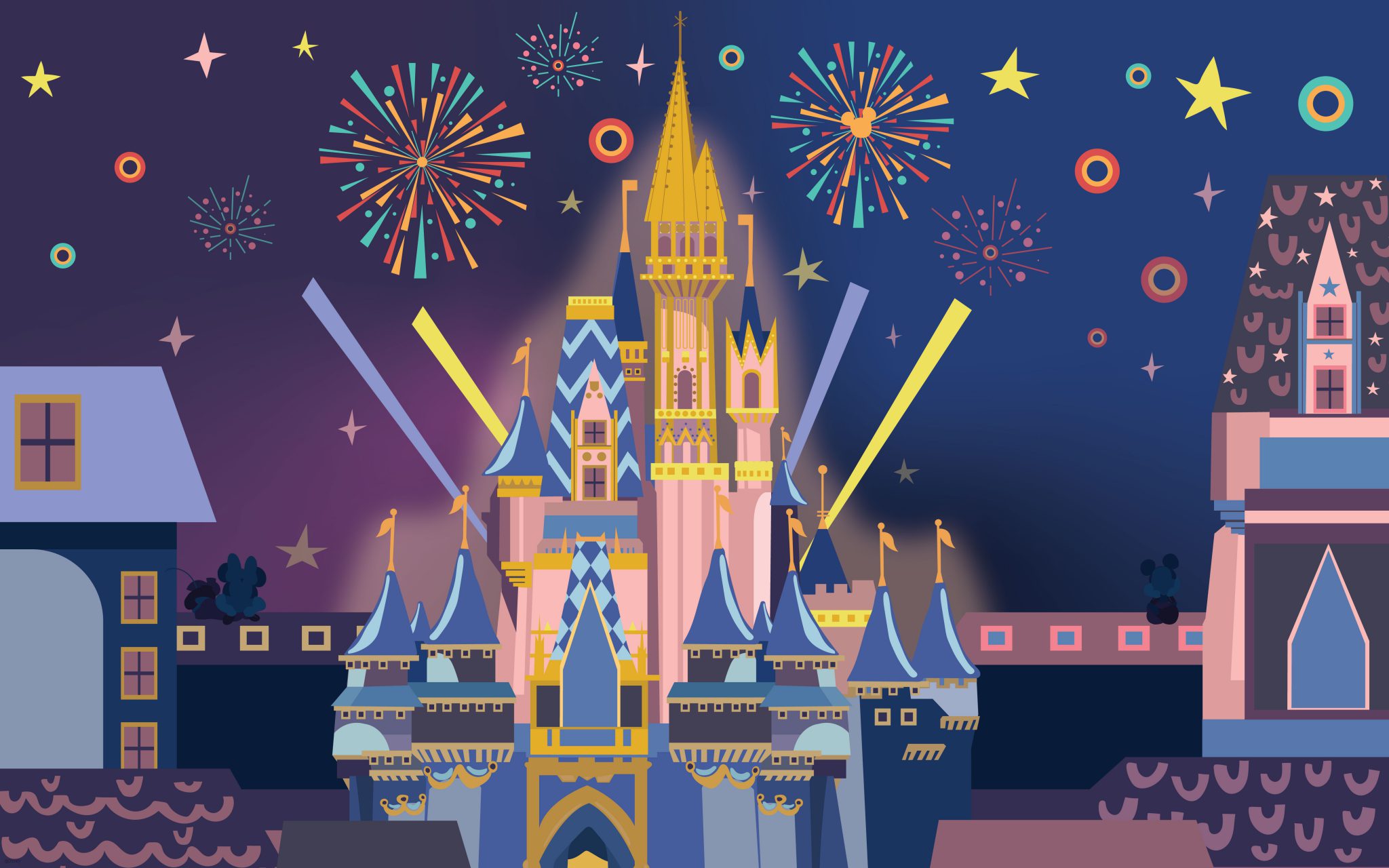 2024 New Year S Cinderella Castle Fireworks Wallpaper Desktop IPad   2024 New Years Cinderella Castle Fireworks Wallpaper Desktop2880x1800 2048x1280 