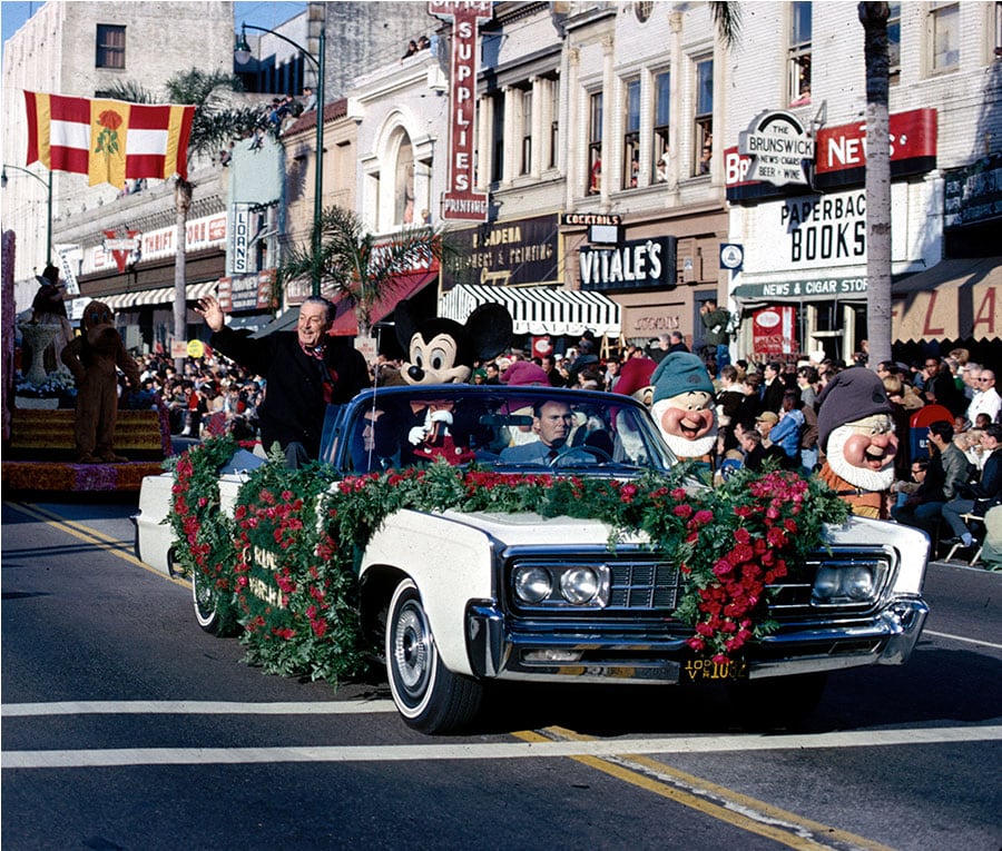 In 1966, Walt Disney was the Grand Marshall of the Tournament of Roses Parade