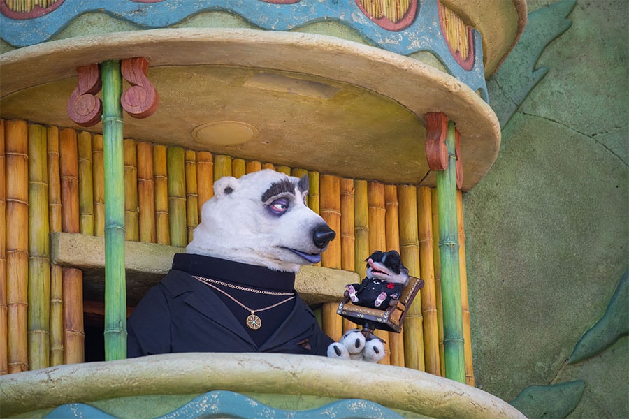 Koslov the polar bear and Mr. Big seen in “Disney Zootopia Comes Alive” in Zootopia, now open at Shanghai Disney Resort
