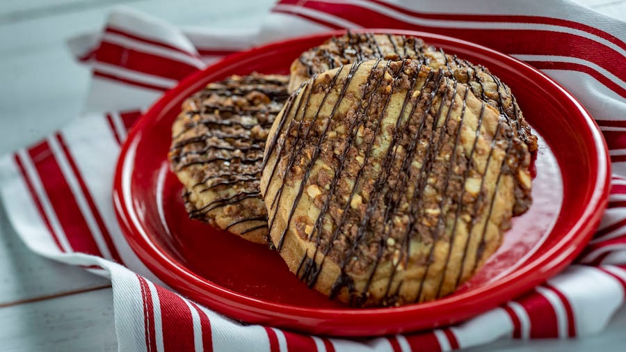 5 Disney Parks Cookie Recipes For Your Holiday Celebration  Snickerdoodle Cookie made with SNICKERS bar pieces from the EPCOT International Festival of the Holidays Presented by AdventHealth 