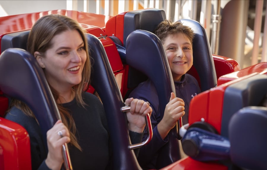 Guests on Incredicoaster -- Behind the Attraction: A Make-A-Wish Kid’s Ride of a Lifetime 