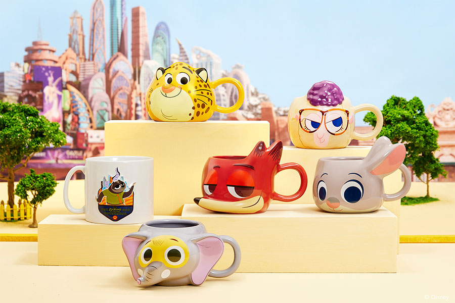 New Zootopia 3D character mugs