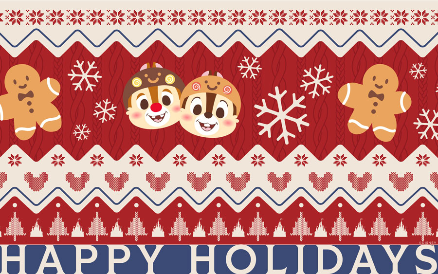 Chip 'n' Dale Ugly Sweater Wallpaper