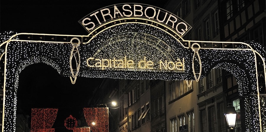 Strasbourg holiday decorations