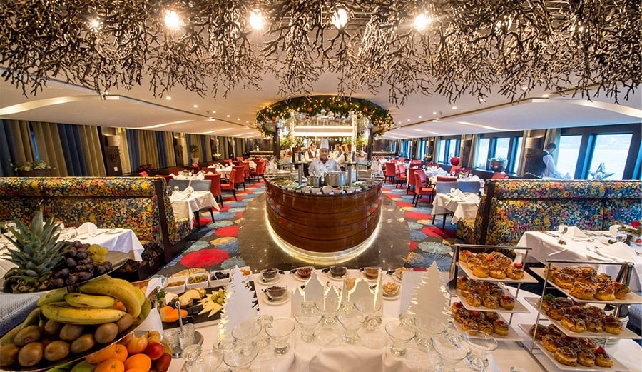 A Christmas meal on a Danube River Cruise with Adventures by Disney