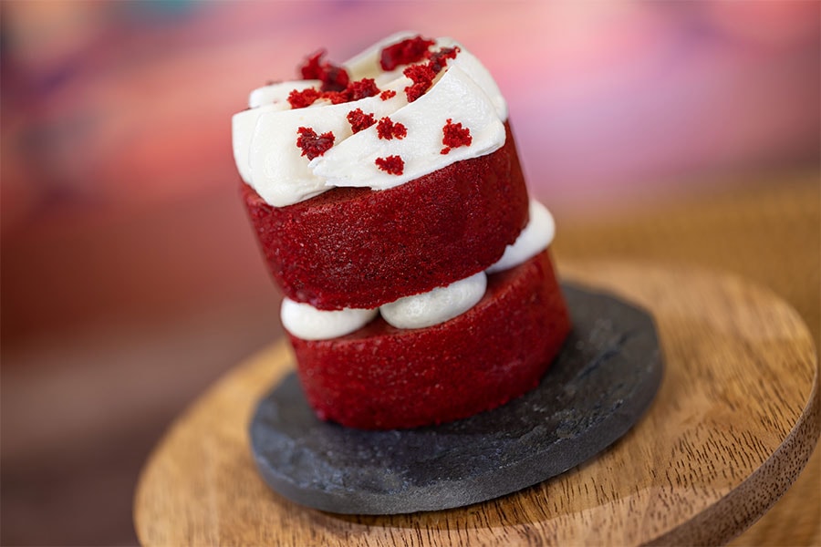 Your Guide To Celebrate Soulfully in Walt Disney World   Mini Red Velvet Cake from Walt Disney World Resorts 