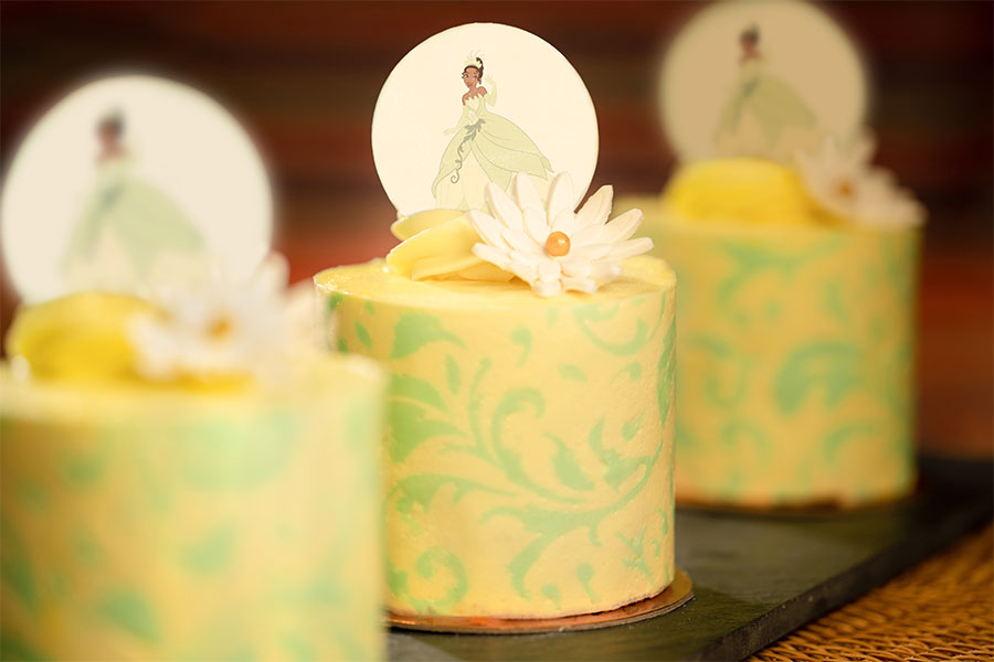 Your Guide To Celebrate Soulfully in Walt Disney World   Tiana’s Petit Cake from Main Street Bakery in Magic Kingdom Park 