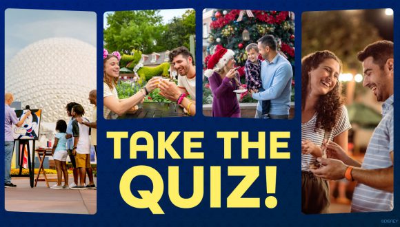 disney epcot festivals personality quiz header containing 4 pictures of each festival at epcot
