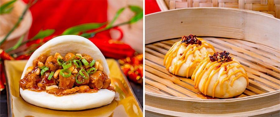 Kung Pao Bao and BBQ Pork Bun from Prosperity Bao & Buns for Lunar New Year 2024