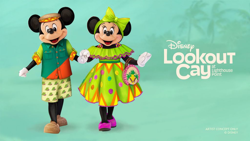 Mickey and Minnie Mouse Debut Bahamian-Inspired Designer Outfits