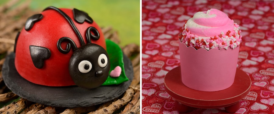 Love Bug Marshmallow
and My (Plant-based) Sweetheart Cupcake, Disney Parks Valentine's Day Treats 2024