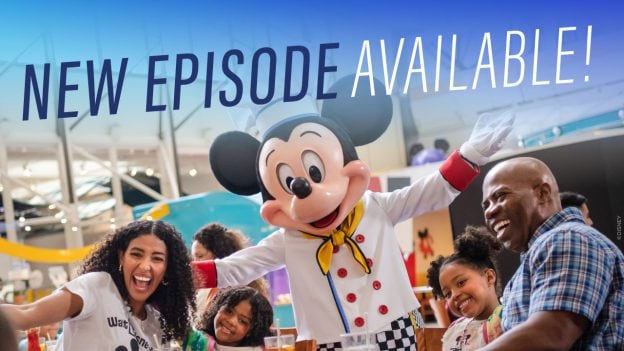 chef mickey with family for plandisney's new podcast blog header