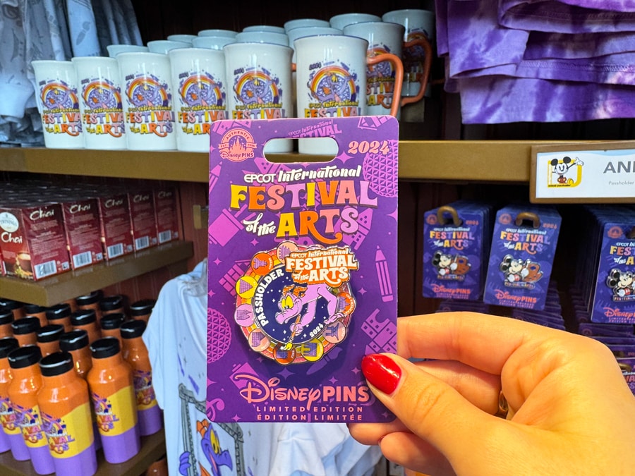 Image of Figment Limited Edition Annual Passholder pin at EPCOT International Festival of the Arts 2024
