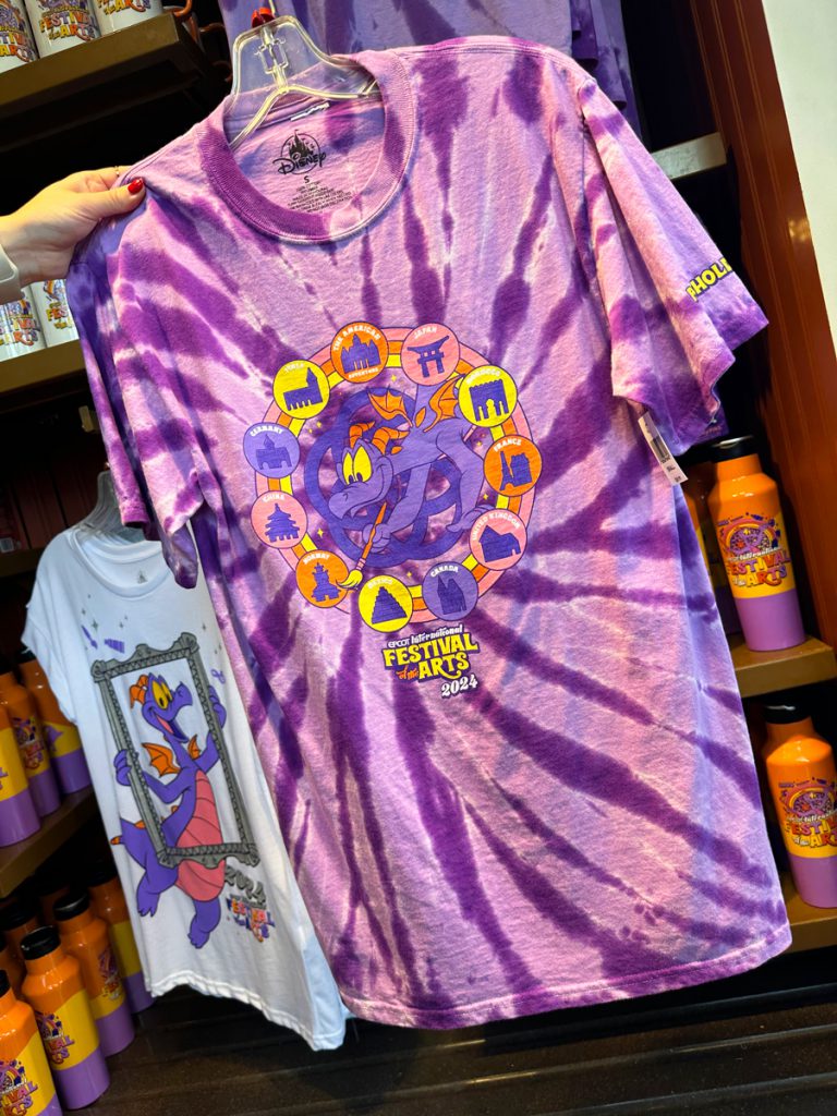 Image of Figment Annual Passholder Exclusive Tie-Dye T-Shirt at 2024 EPCOT International Festival of the Arts 2024
