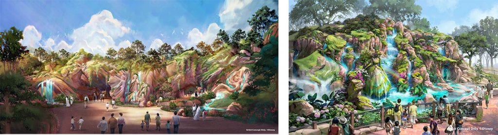 Renderings of Fantasy Springs opening at Tokyo DisneySea on June 6, 2024