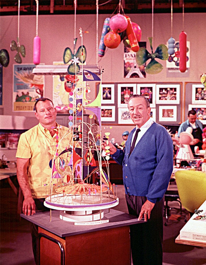 Disney Legend Rolly Crump with Walt Disney