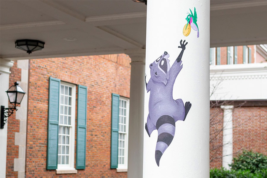 Meeko & Flit from “Pocahontas” art during the EPCOT International Festival of the Arts
