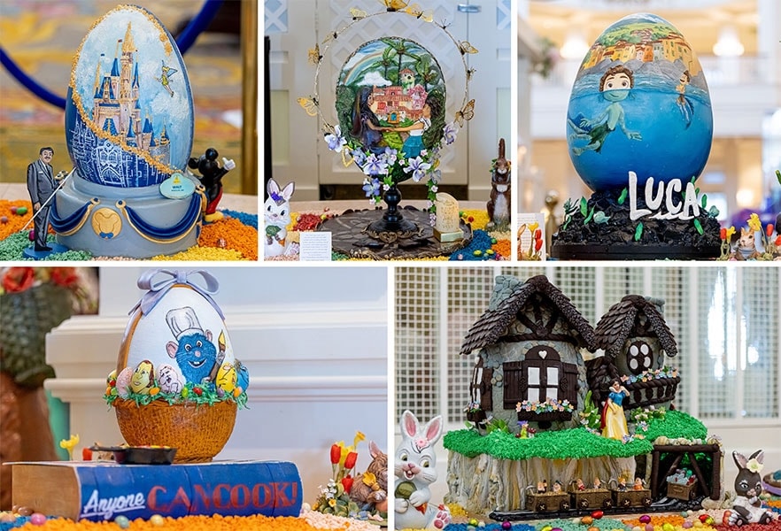 Easter egg displays at Disney’s Grand Floridian Resort & Spa 