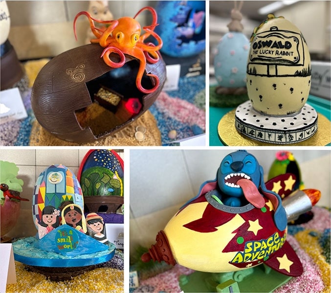 Easter egg displays at Disney’s Contemporary Resort
