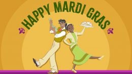 New Disney Wallpapers for Mardi Gras 2024 with Princess Tiana and Naveen from Walt Disney Animation Studios’ “The Princess and the Frog”