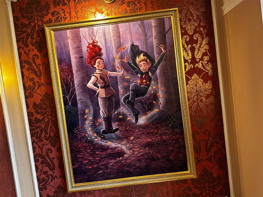 "Frozen" artwork in the Disneyland Hotel at Disneyland Paris