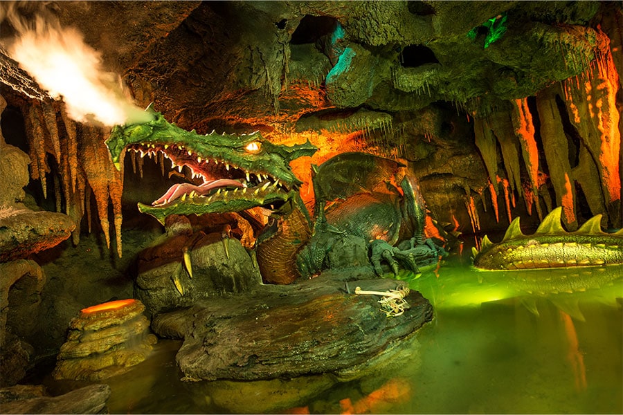 Dragon under Sleeping Beauty Castle at Disneyland Paris