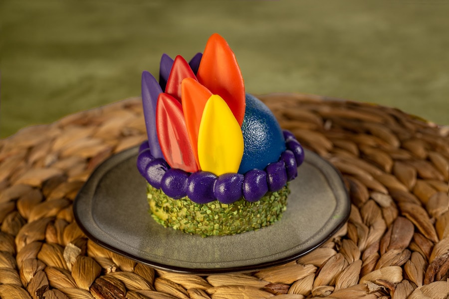 Images of food at Walt Disney World in March 2024 for Women's History Month - Disney's Animal Kingdom, Feathered Friends Mousse Dome 