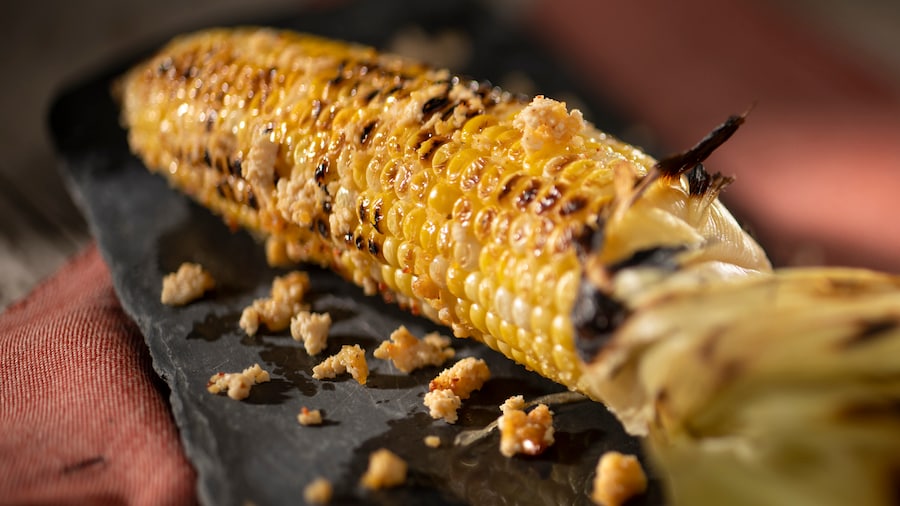 Image of food at the EPCOT International Flower & Garden Festival 2024 - Grilled Street Corn on the Cob