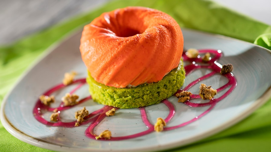 Image of food at the EPCOT International Flower & Garden Festival 2024 - Orange Blossom-Saffron Cake