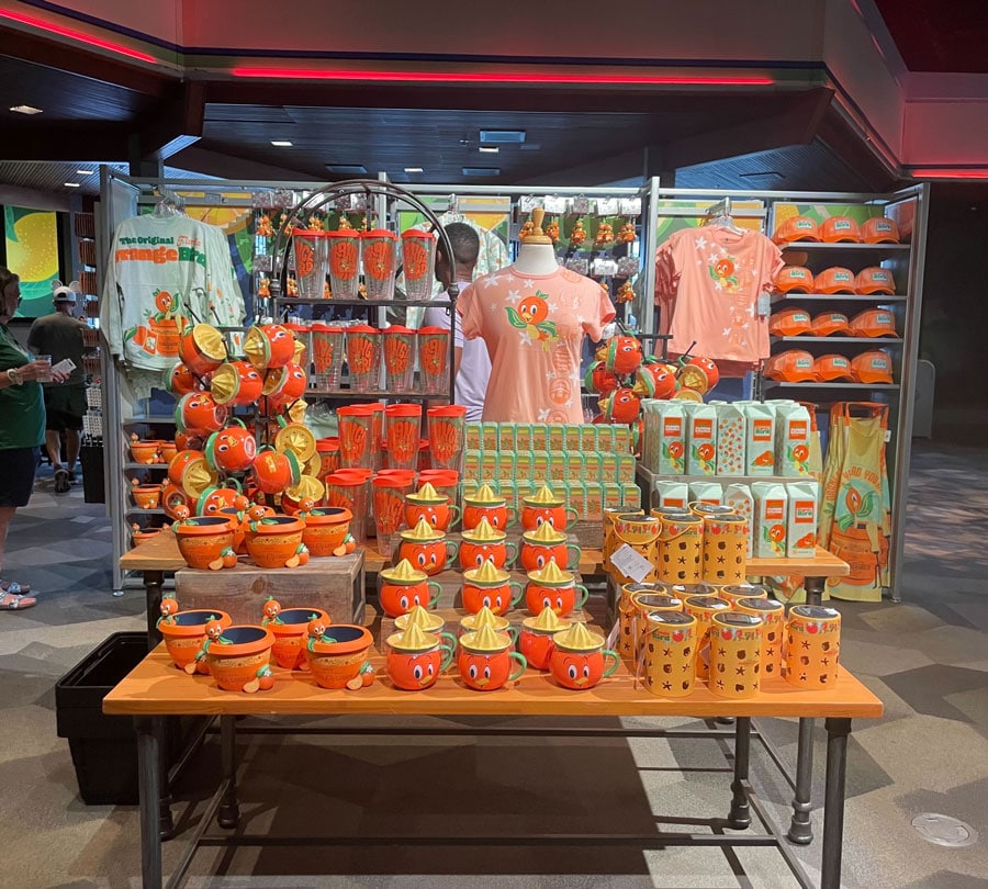 Orange bird merchandise at Citrus blossom flower and garden festival 2024