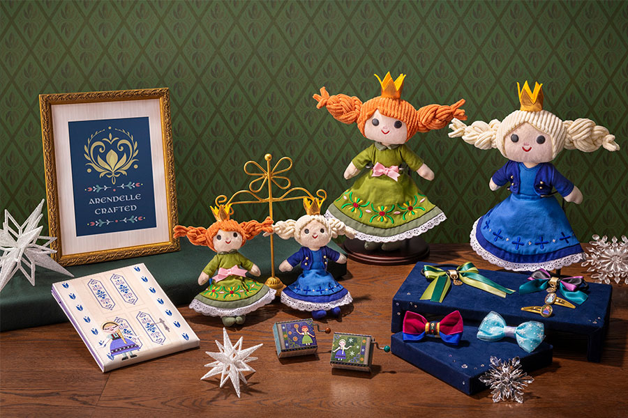 Frozen-themed merchandise that will be available at Fantasy Springs