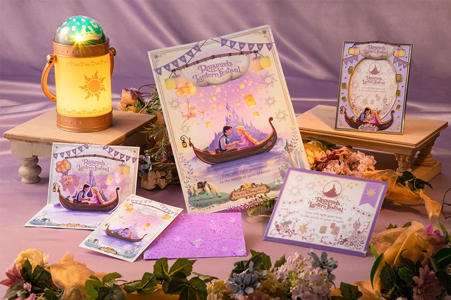 Tangled-themed merchandise that will be available at Fantasy Springs