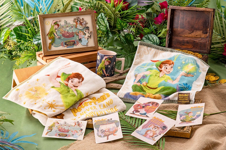 Peter Pan-themed merchandise that will be available at Fantasy Springs