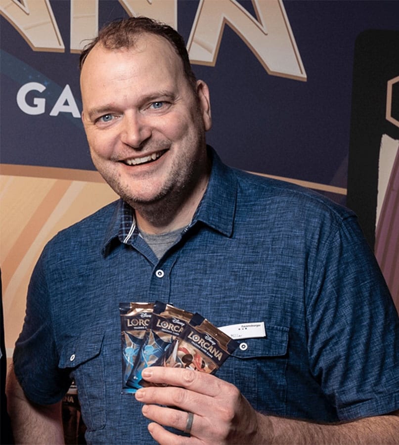 Image of Ryan Miller, Brand Manager at Ravensburger and co-designer of Disney Lorcana TCG.