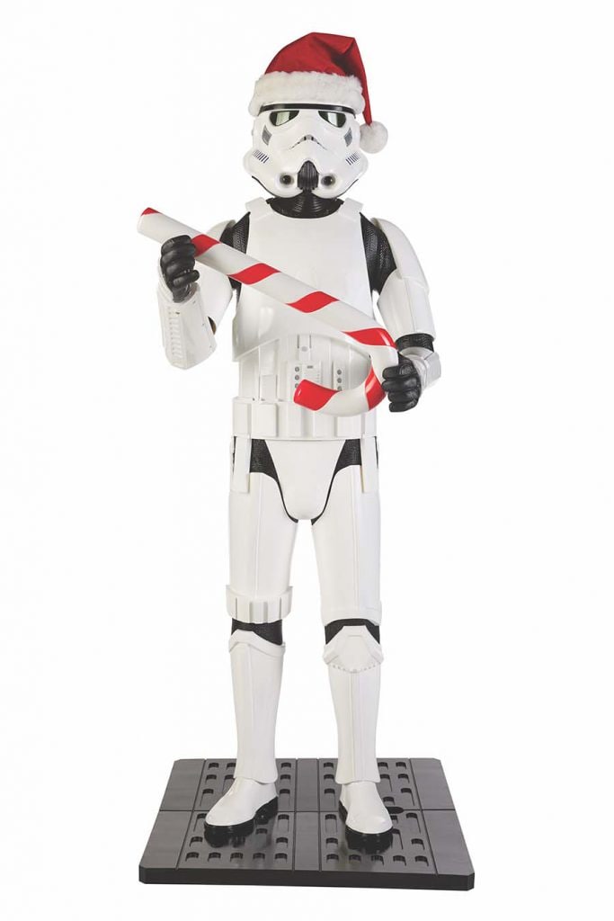 Stormtrooper-inspired holiday animatronic from The Home Depot.
