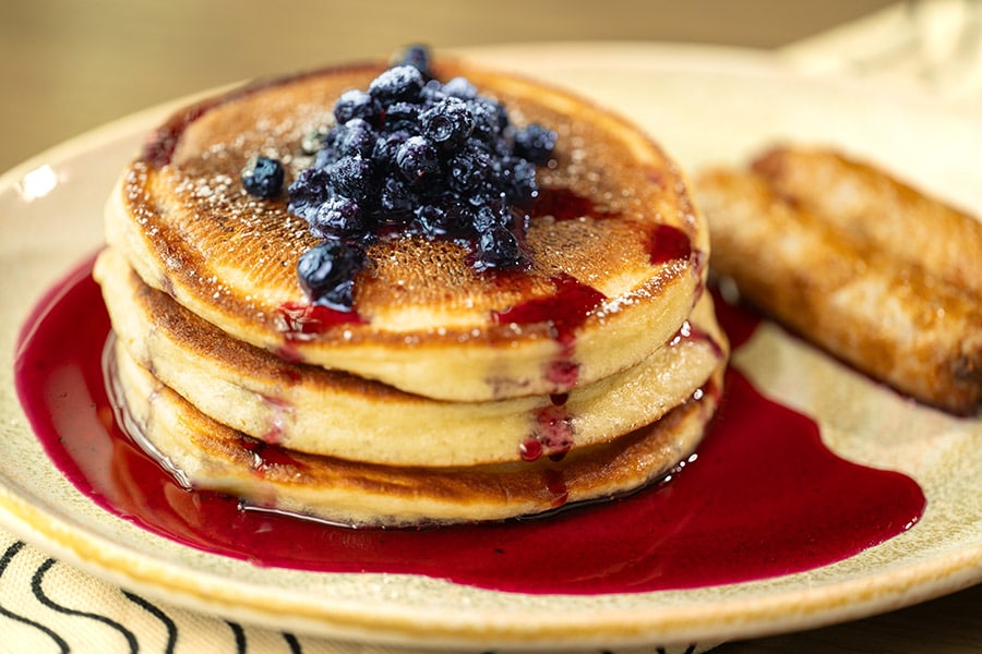Blueberry Pancakes at Wind & Waves Grill at Disney's Vero Beach Resort