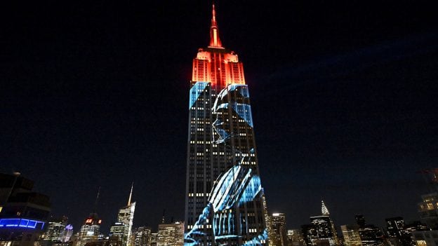 "Star Wars" Light Show on the Empire State Building