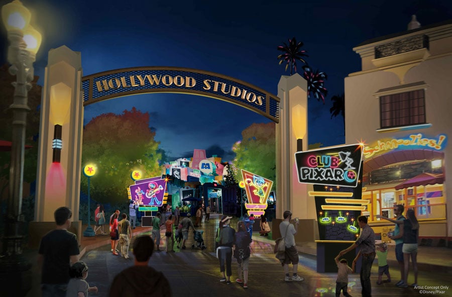 Club Pixar, which will take over the Hollywood Backlot
