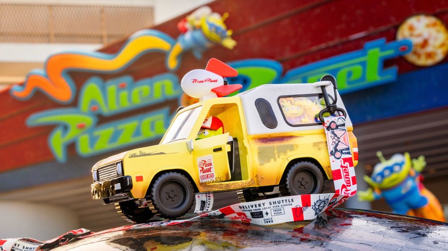 The Pizza Planet truck as a popcorn bucket 