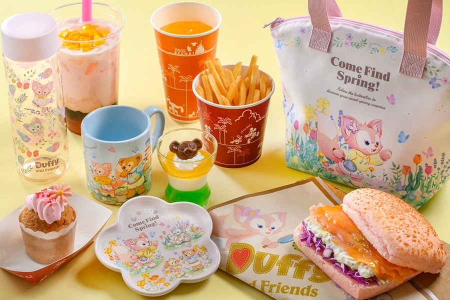 New merchandise and menu items at Tokyo DisneySea celebrating “Duffy & Friends’ Come Find Spring!”