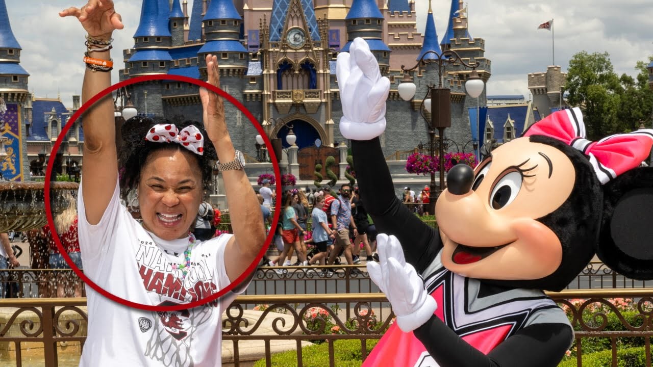 Dawn Staley Celebrates Championship at Disney World | Disney Parks Blog