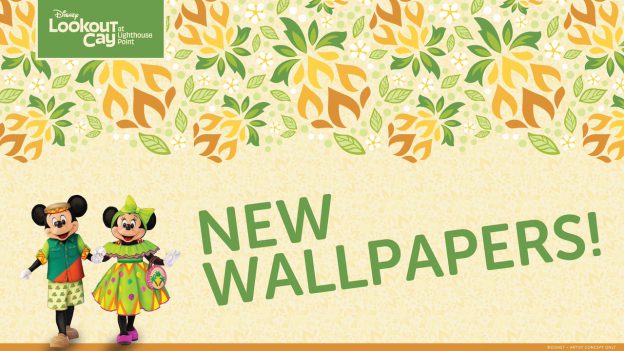 New Wallpaper, Disney Cruise Line - Disney Lookout Cay at Lighthouse Point Mickey and Minnie Wallpaper