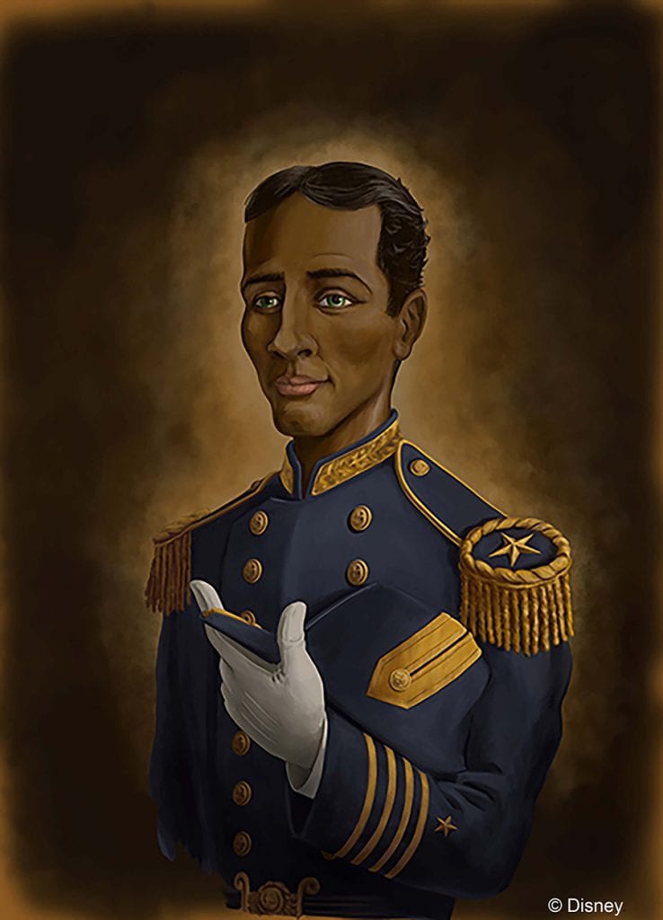 Portrait of The Captain at the Haunted Mansion Parlor