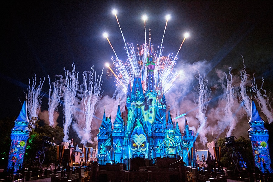 Cinderella Castle during Mickey’s Not-So-Scary Halloween Party