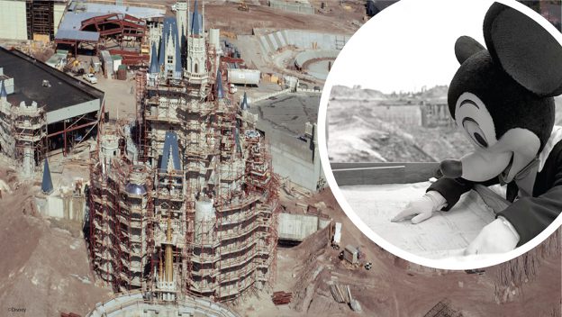 Historical photos of construction at Walt Disney World