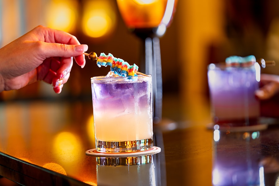 Disneyland After Dark: Pride Nite drinks at Hearthstone Lounge at Disney’s Grand Californian Hotel & Spa  