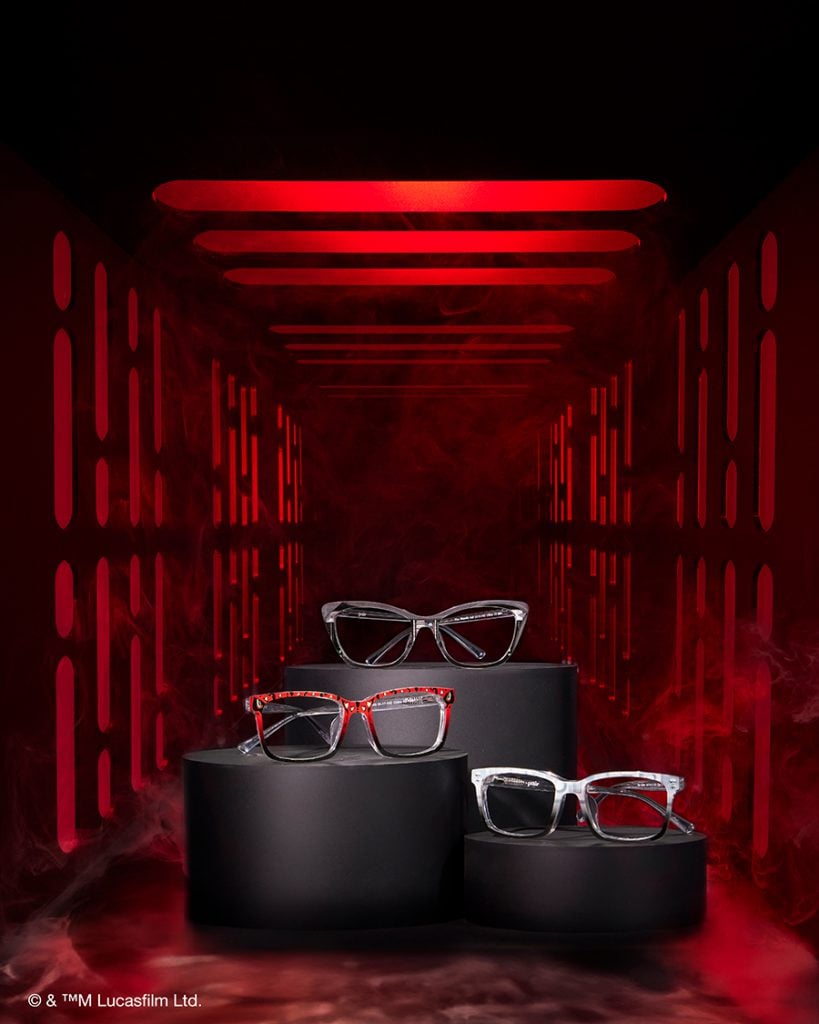 Dark side-inspired top frames from Pair Eyewear