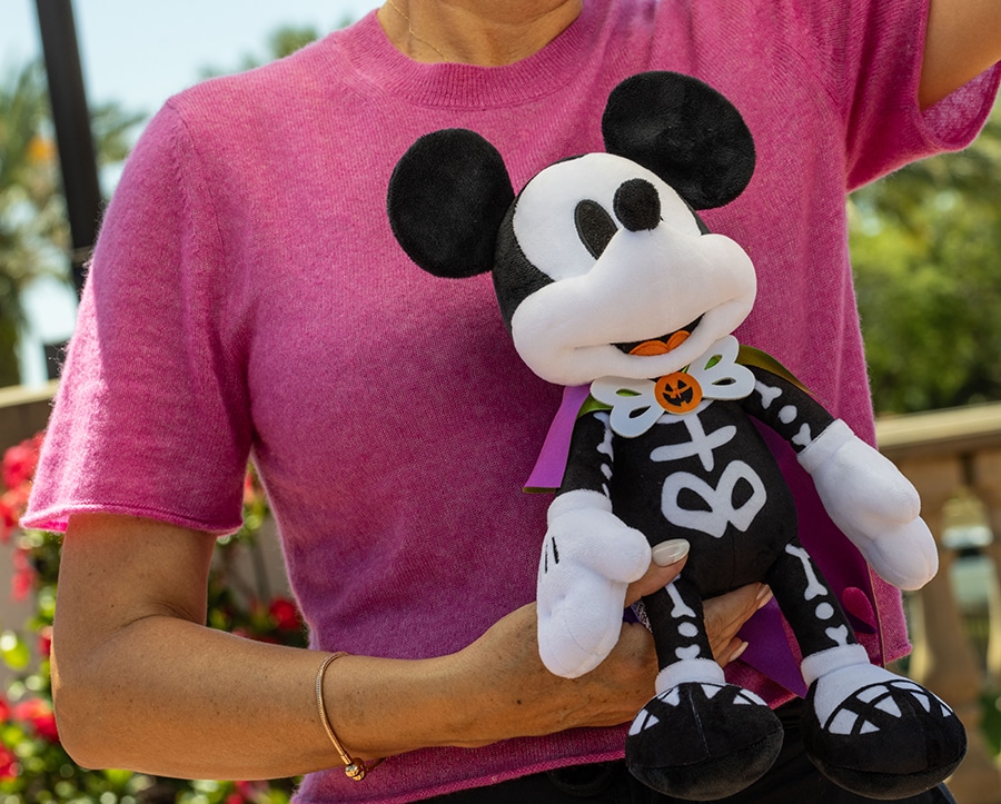 Mickey Mouse skeleton plush