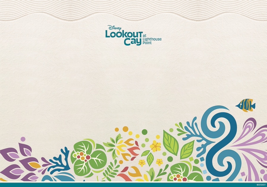 Disney Lookout Cay at Lighthouse Point Sand Pattern Wallpaper