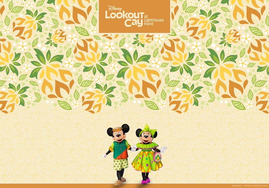 Disney Lookout Cay at Lighthouse Point Mickey and Minnie Wallpaper